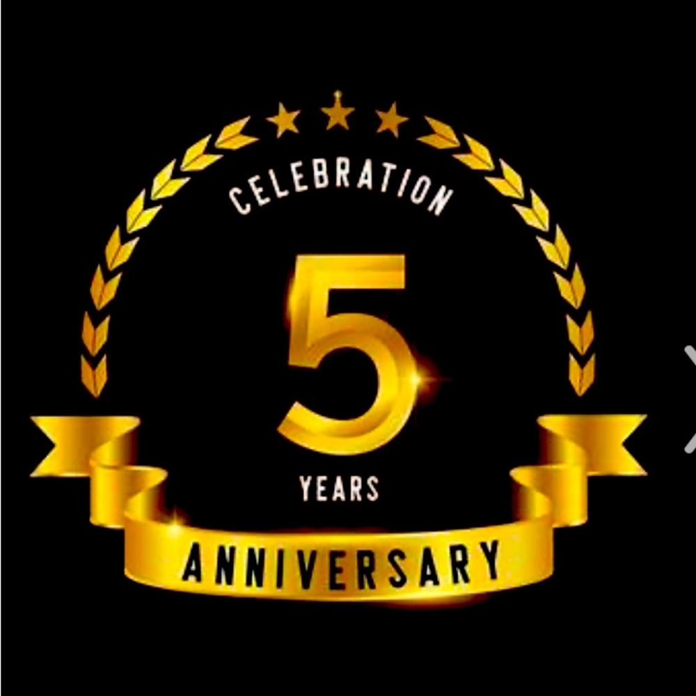 Anniversary sale 5 years on poshmark, help, us celebrate.